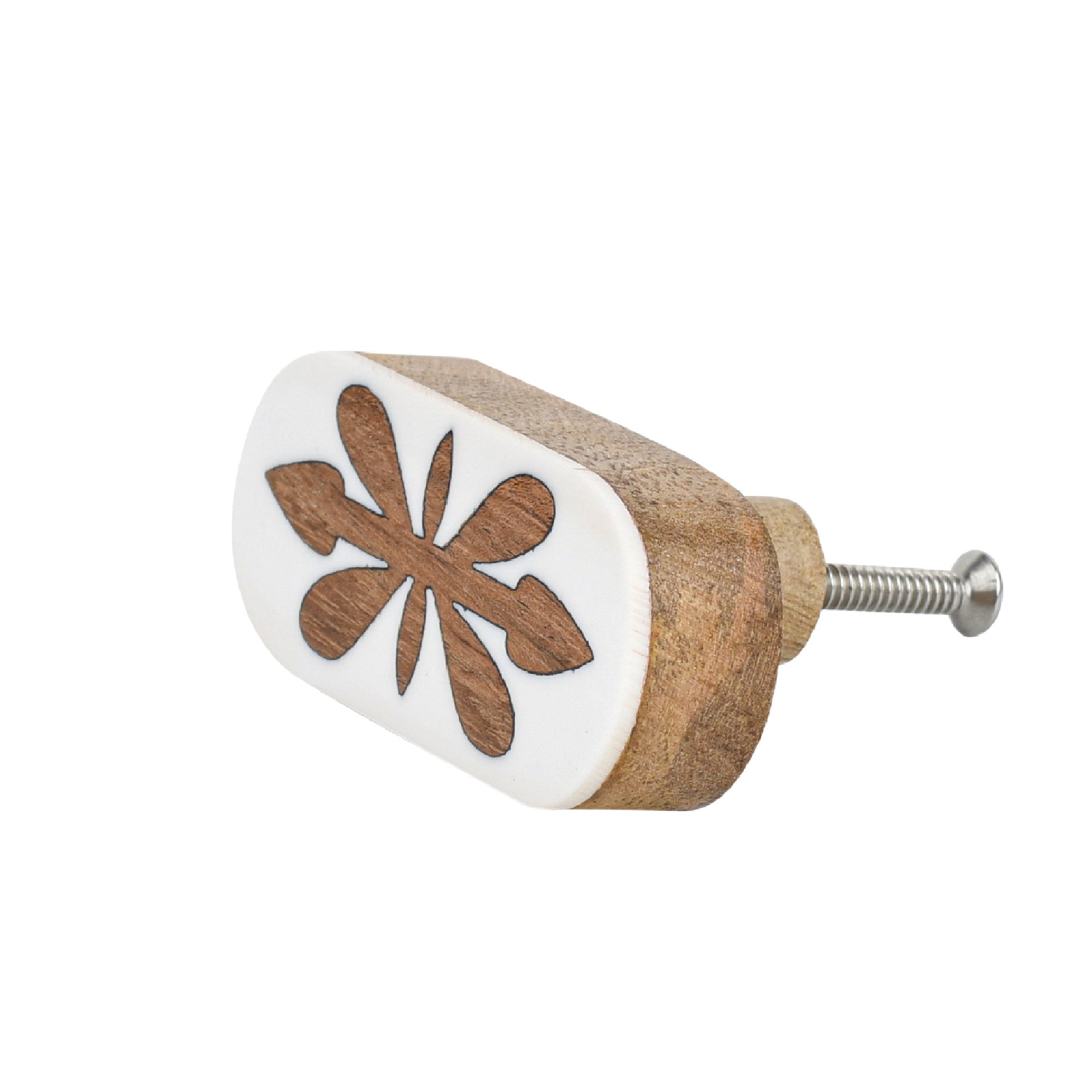 Wood Inlay Cabinet Knob