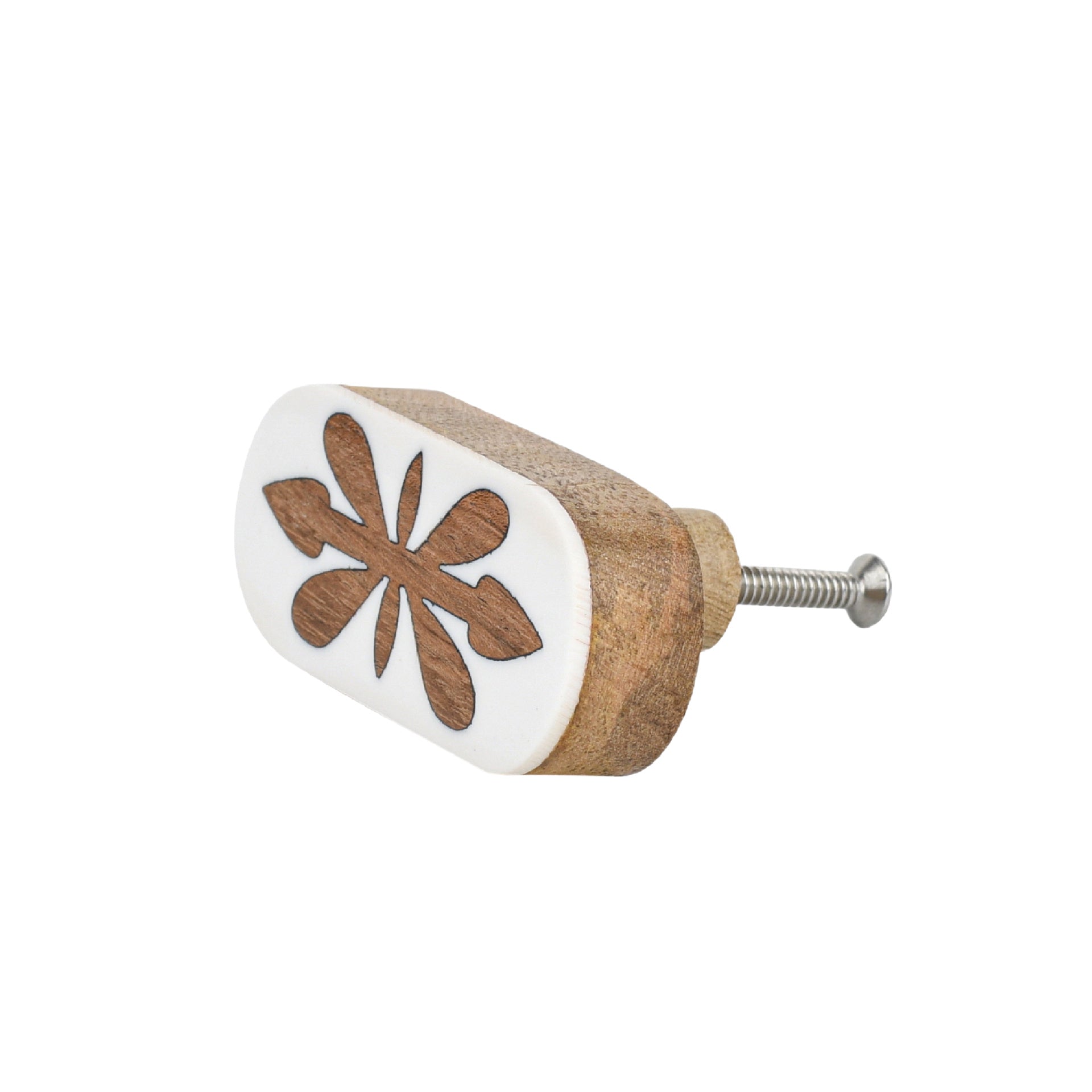 Wood Inlay Cabinet Knob