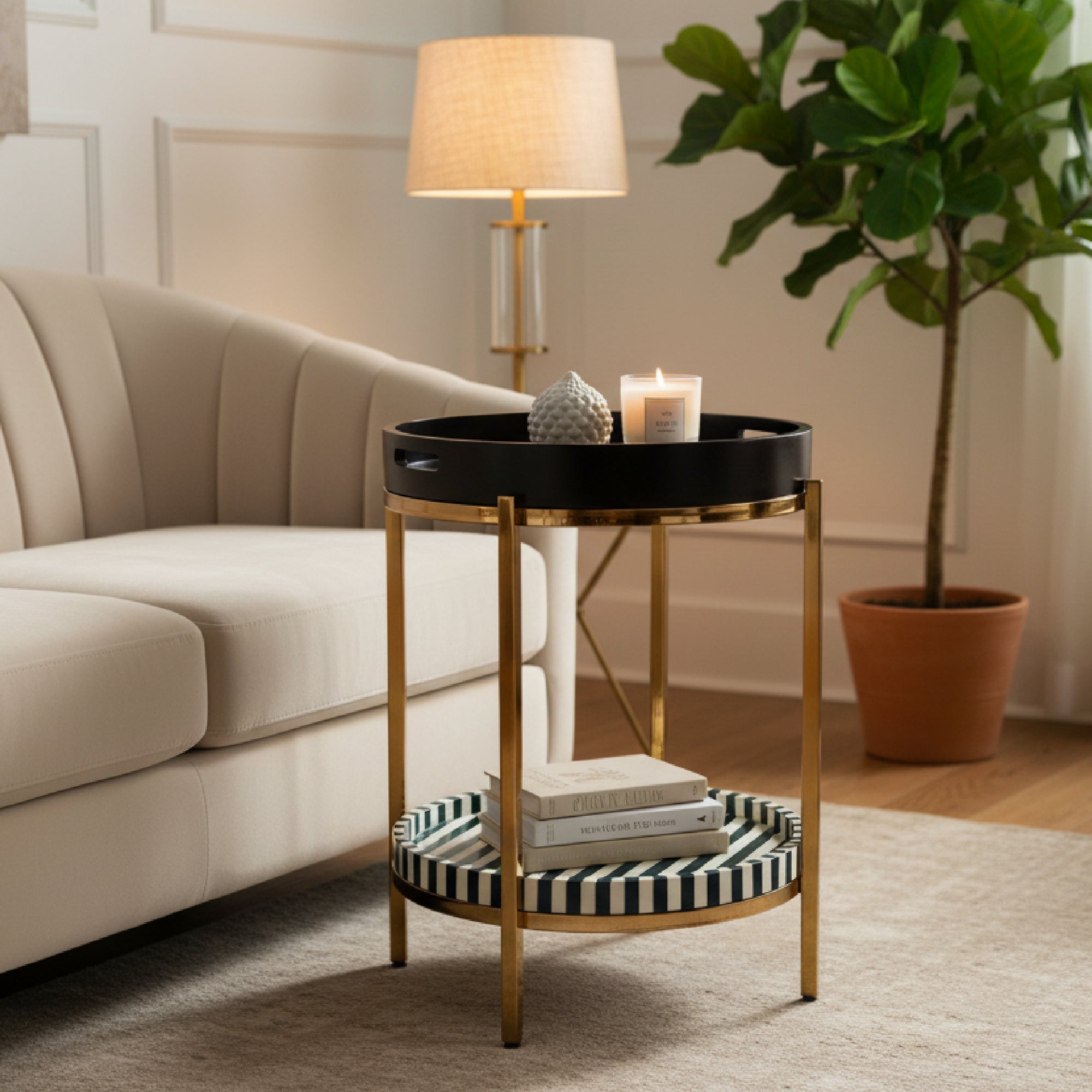 Stainless Steel End Table