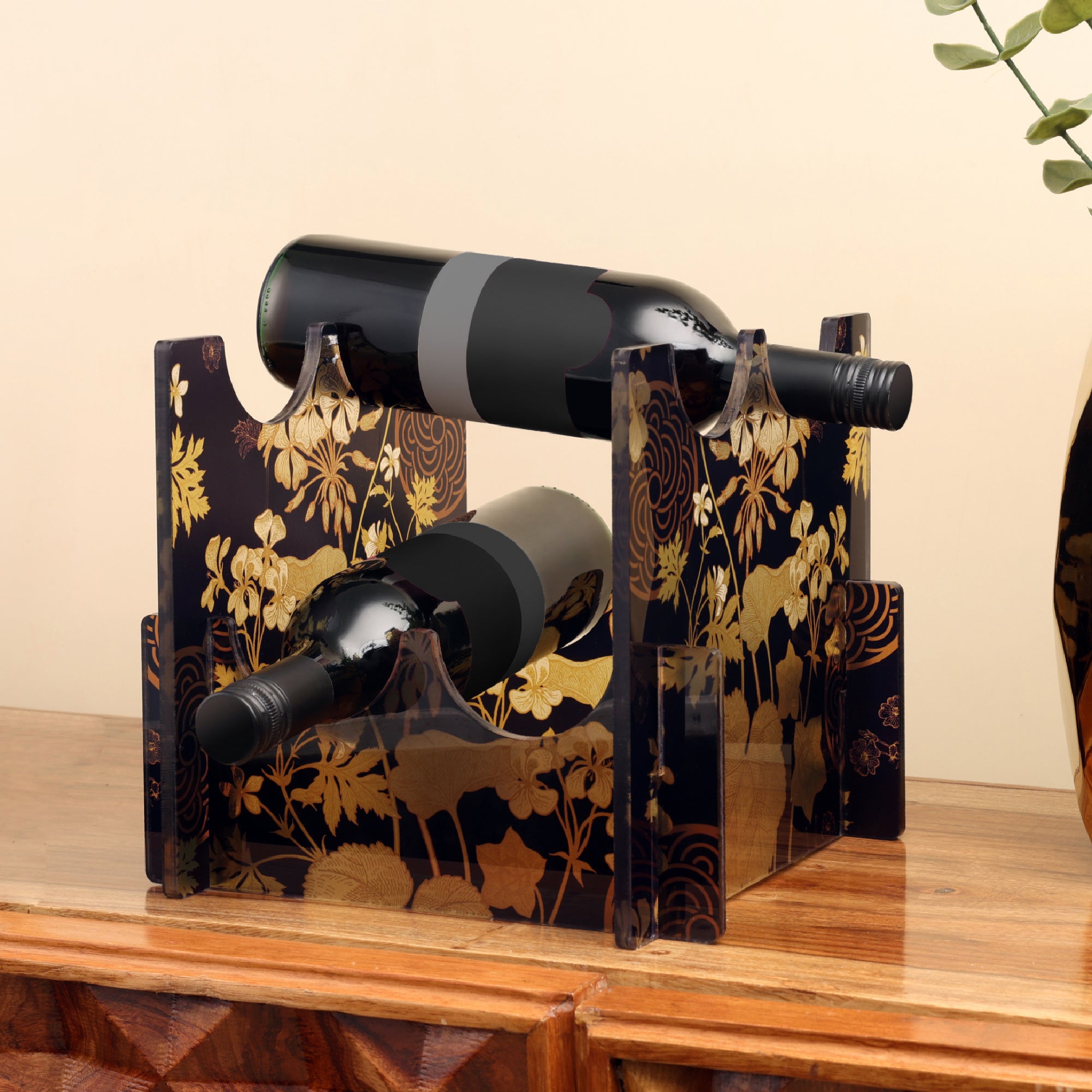 4 Bottle Acrylic Wine Rack