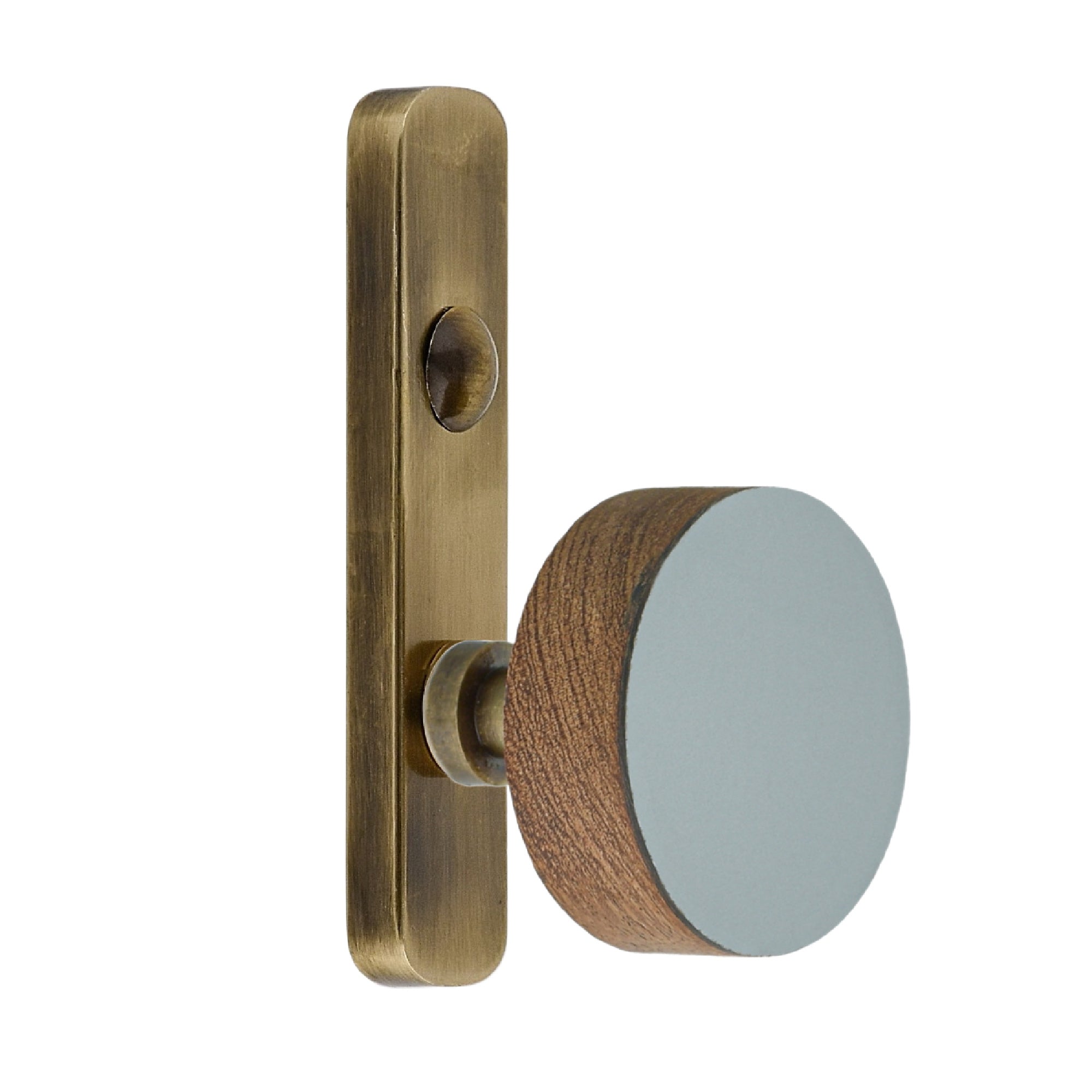 Wood & Laminate Wall Hook | Decorative Brass Knob Hook