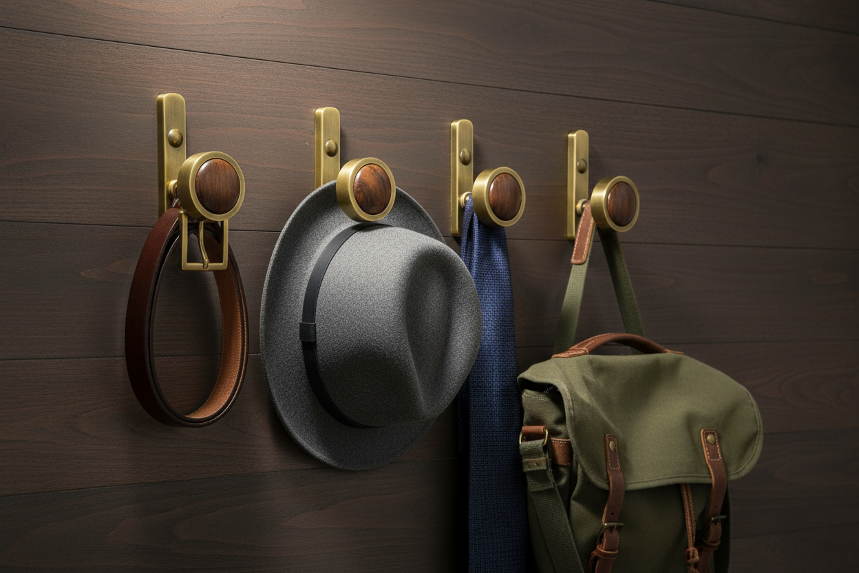 Brass Wall Hook Lifestyle
