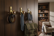Brass Wall Hook Lifestyle