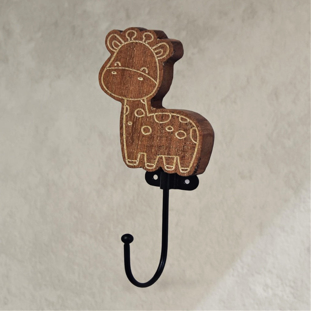 Animal Cutout Wooden Wall Hooks | Decorative Wood Hook