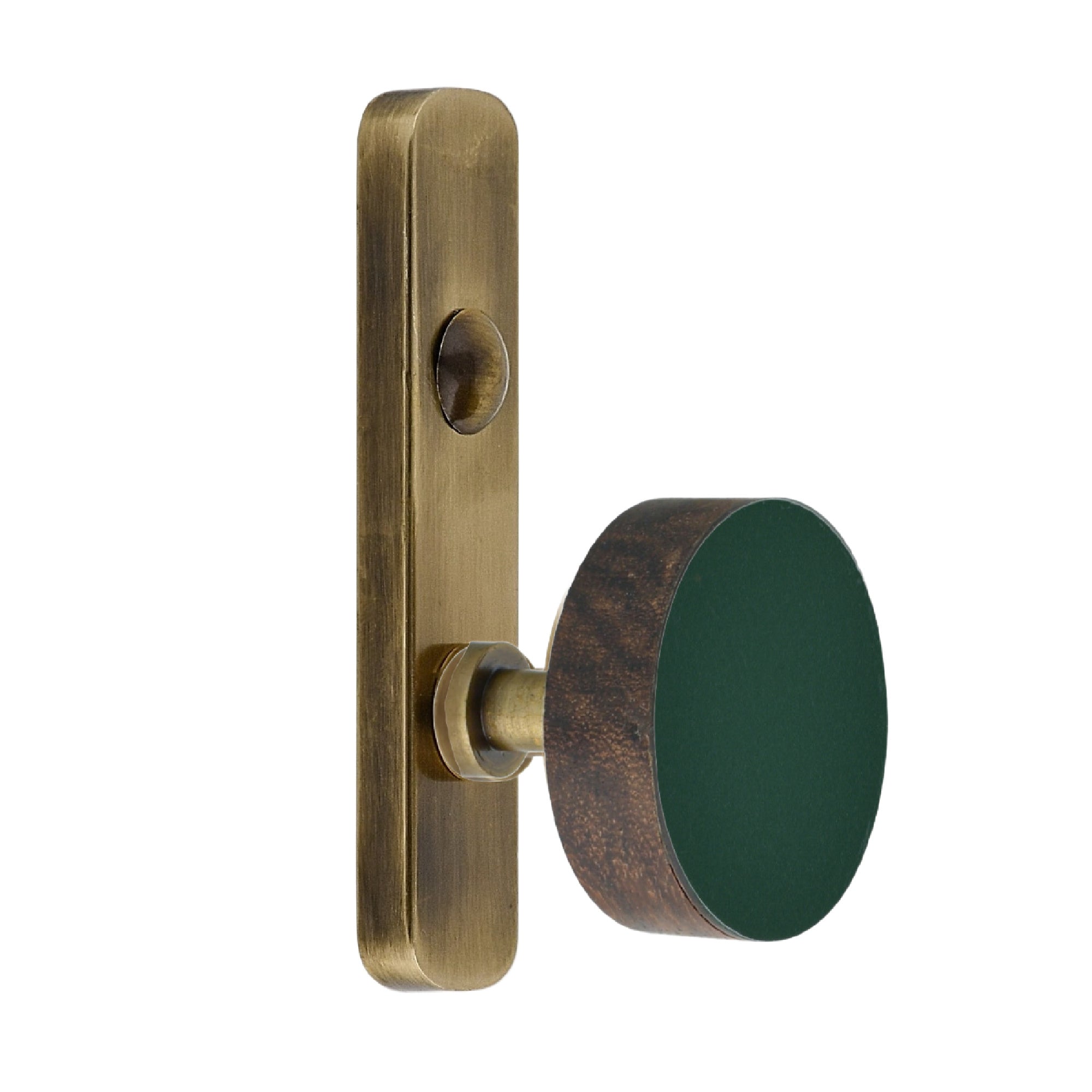 Wood & Laminate Wall Hook | Decorative Brass Knob Hook