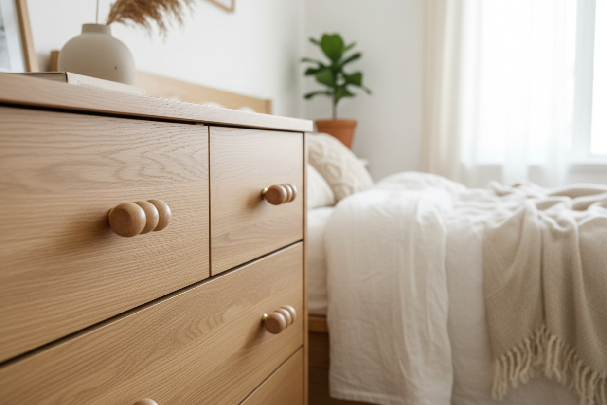 Wooden Beaded Knob
