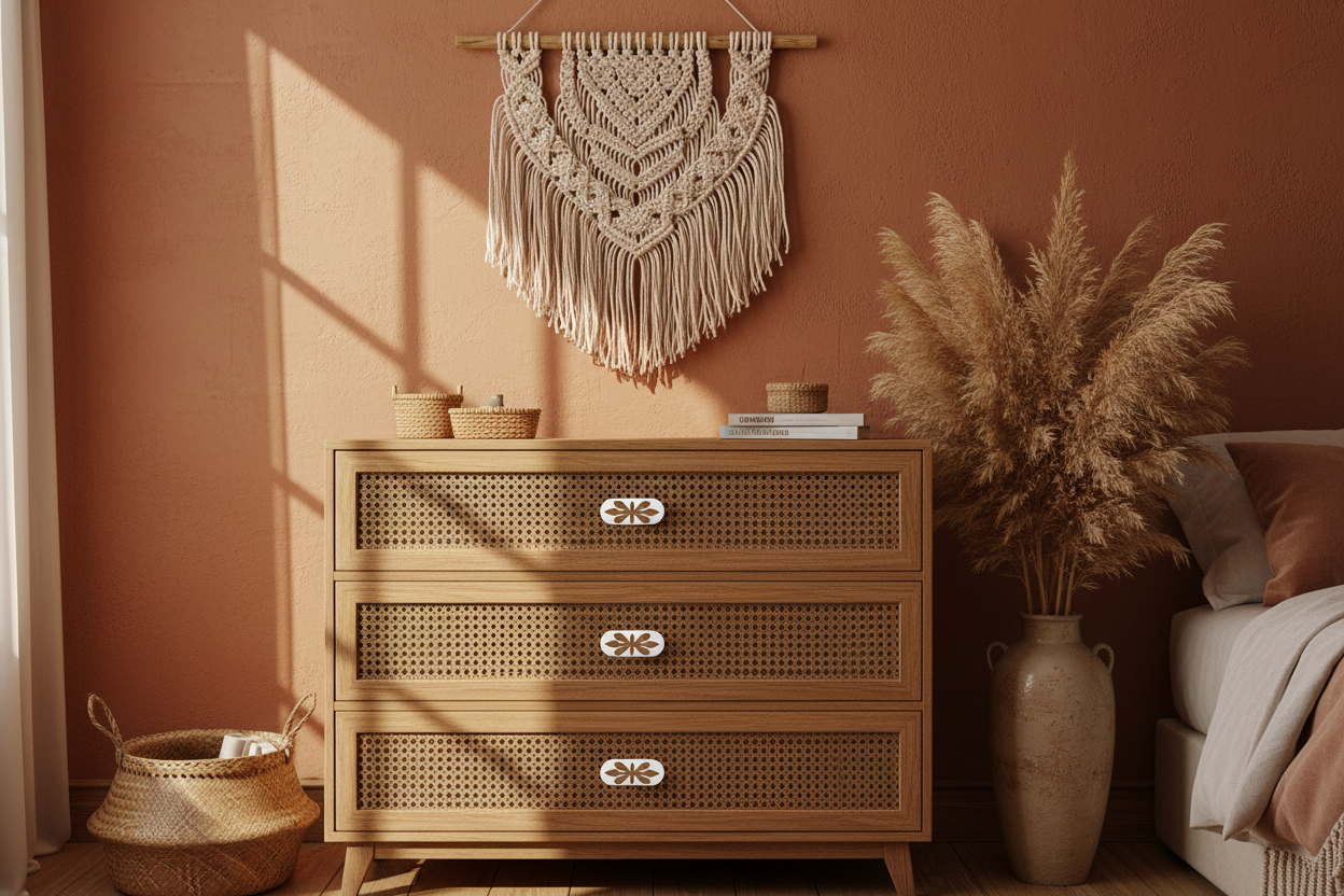 Wood Inlay Cabinet Knob
